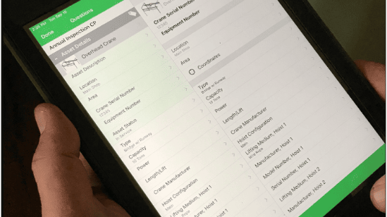 futuristic crane construction, precise, assembling a glass skyscraper, photorealistic, in a bustling silicon valley-like area, highly detailed, tech companies' banners visible, high definition, sleek silvers and blacks, noon light, shot with a 60mm lens.